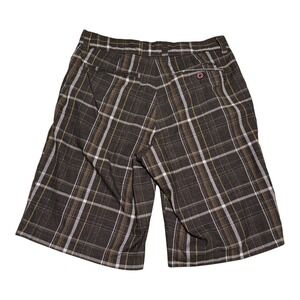 Y2K O'neill Brown Heather Plaid Polyester Blend Shorts‎ Men's 31 (Fits 31.5)